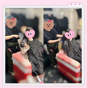 撮影前からワクワク♡本格ヘアメイク